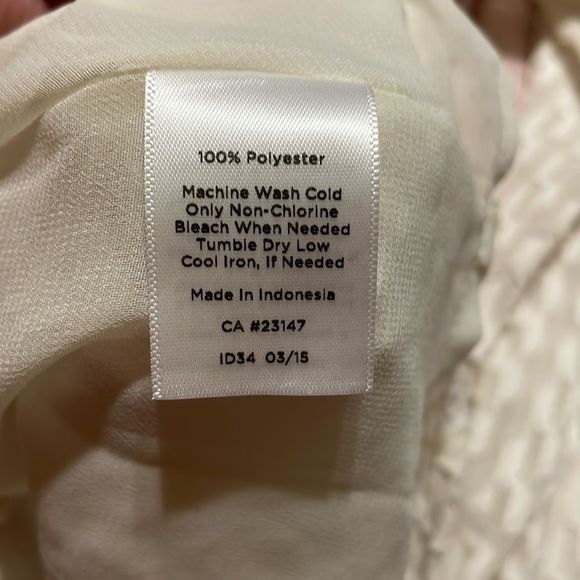 Talbots blouse 14. Beautiful versatile cream color. - Picture 5 of 5